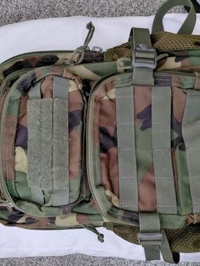 Kid's Tactical Camo Utility Bag - Olive Green